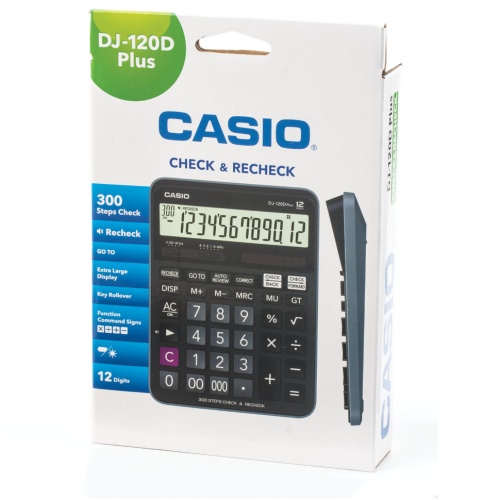 Калькулятор настольный Casio DJ-120DPLUS-W 12 разрядов 250385 фото 2